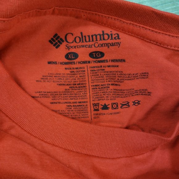 COLUMBIA PFG MEN REDT-SHIRT SIZE XL - Picture 7 of 8
